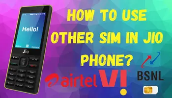 How to use other sim in jio phone