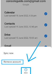 how to logout google account from mi phone
