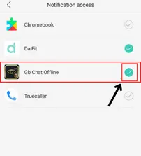 permission for gb chat offline application