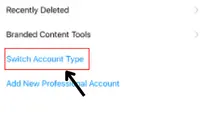 select account type option