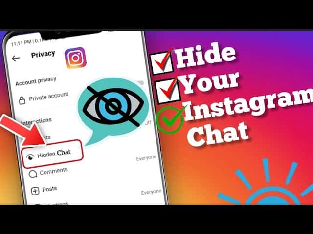Hide Chat Messages on Instagram